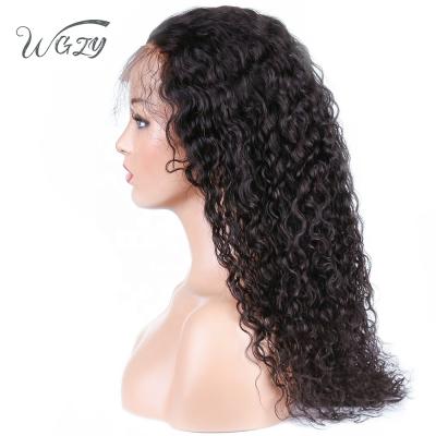 China Factory Price Virgin Human Hair Wigs 150% Density Brazilian Natural Wave 18inch 18inch Full Lace Wig for sale