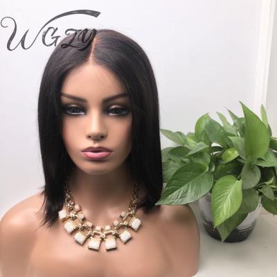 China Lace Front Wig For Women Short Bob Wigs High Middle Part Straight Hair for sale