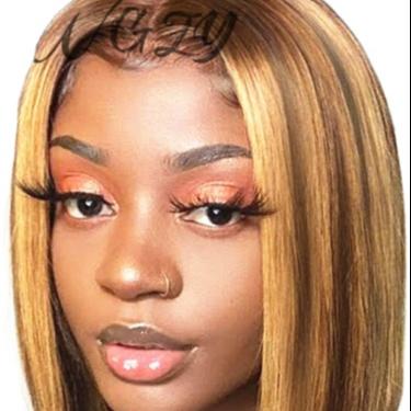 China 2021 Silky Straight Wave Accented Wigs 4/27 Brazilian Highlight Color Lace Front Wig Ombre Highlight Hair Lead Wig for sale