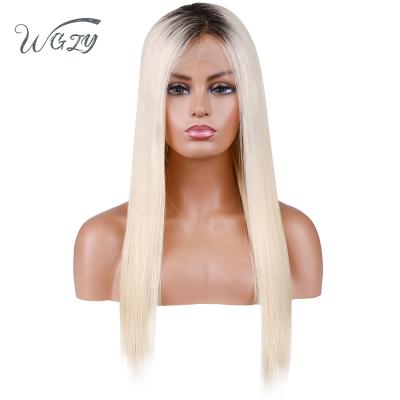 China Free Ship Color 1bT613 Fashionable Silky Straight Human Hair Wigs 16inch Long Double Layered Wigs for sale