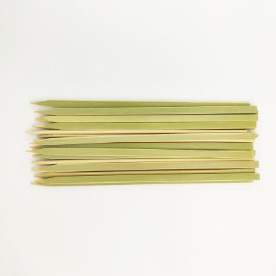 China Heat Resistance Flat Bamboo Skewers With Skin for sale