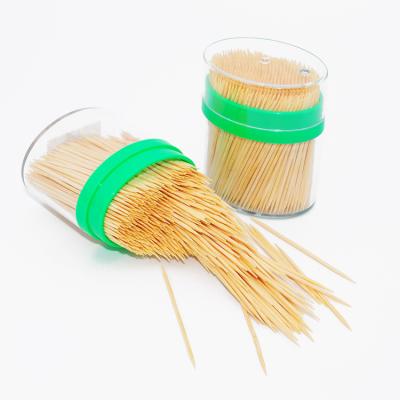 China Disposable bamboo wooden toothpicks with jar for sale