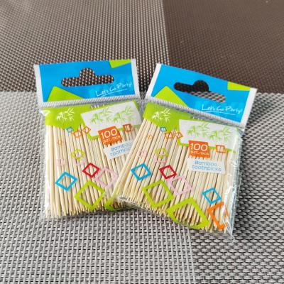 China Eco-Friendly Nature Bamboo Disposable Toothpicks for sale