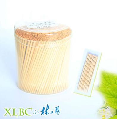 China One Point Nature 6.5cm*1.8mm PP Egg Shaped Pot One Point Wooden Toothpick for sale