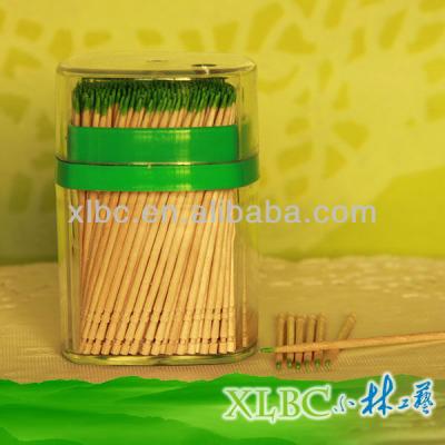 China Disposable Transparent Soft PP Knock Bamboo Toothpicks Mint for sale