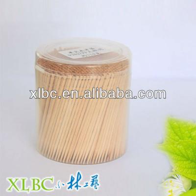 China Disposable Nature PP Cello Wrapped Bamboo Toothpicks Mint Box for sale