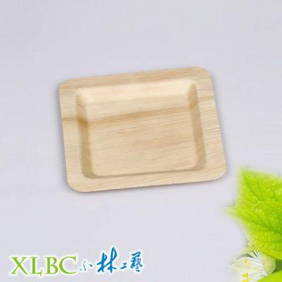 China Disposable High Quality Square Wooden Dish for sale