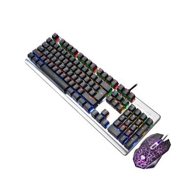 China 2020 SX-G800 Popular Mechanical Gaming Keyboard Mouse Combo For Gamer for sale