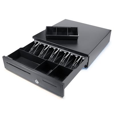 China Supermaket Coin Compartment 5.2KG Removable 5 Drawer Black Box Display Model 405B for sale