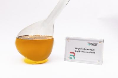 Chine Polysorbate 80, polyoxyéthylène (20) sorbitane monooléate, C64H124O26, émulsifiant pour produits cosmétiques à vendre