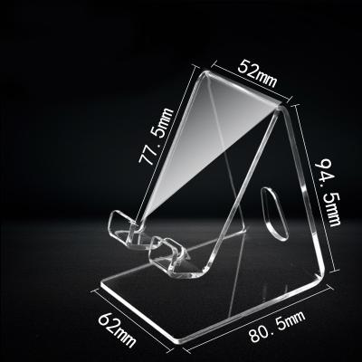 China Custom Universal Clear Acrylic Stand Cell Phone Display Stand Wholesale Acrylic Cell Phone Holder Kickstand for sale