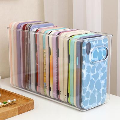 China 2021 New Viable Silicone Face Mask Storage Box Mobile Phone Acrylic Storage Box for sale