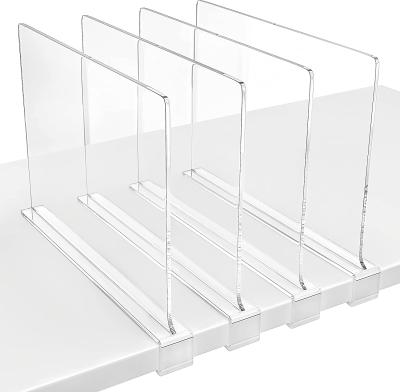 China Clear Plastic Closets Organizer Drawer Cabinet Shelf Dividers Acrylic Plastic Shelf Dividers Acrylic Storage Rack Cabinet for sale