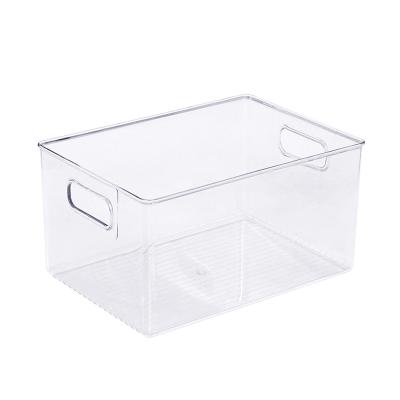 China Viable Clear Acrylic Mask Storage Large Capacity Lipstick Holder Perfume Desk Organizer Cosmetic Box for sale