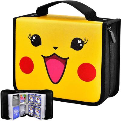 China Wholesale 600 Card Sleeves Album Collectors Pokemon Trading Card Holder Card Holder Book Carrying Case Storage for sale