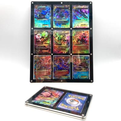 China Wholesale Pokemon Display Cards Acrylic Plastic Booster Pack Showcase Collectible Card for sale