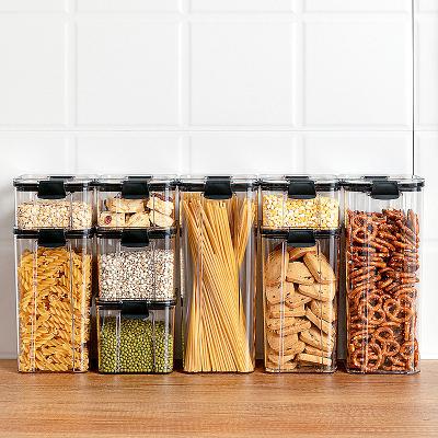 China High Quality Plastic Airtight Freshness Preservation Food Storage Container Set With Airtight Lid for sale