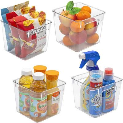 China Freshness Preservation Kitchen Plastic Stackable Refrigerator Drawer Food Organizer Transparent Storage Boxes for sale