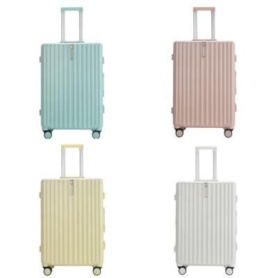 China High Quality Aluminum Frame To Travel Trolley Bottom Bag OEM/ODM Hardcase Carry On 20/24/28 Inch Large Cabin Luggage Suit Case For Traveling for sale