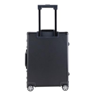 China High Quality Carbon Fiber Carbon Fiber Luxury Aluminum Trolly Bags Valise De Luxe Luggage 20 Inch Cabin Suitcase for sale