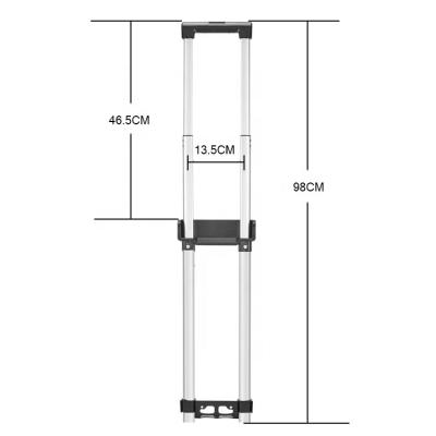 China High Quality Metal Suitcase Trolley Pull Telescopic Handle for sale