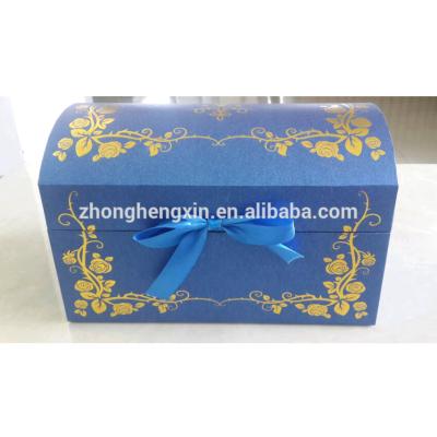 China Arched Design With Gold Flower Pattern Arched Design Biodegradable Cremation Urns With Gold / Sliver Flower Pattern For Funeral Provider for sale