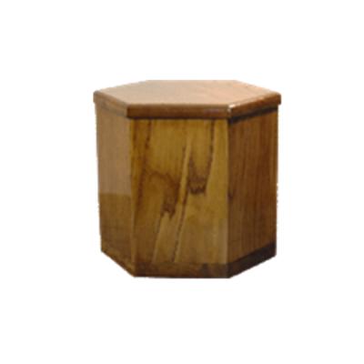 China Special Special Shape Of Hexagon Wooden Urns For Ashes Cheap Prices for sale