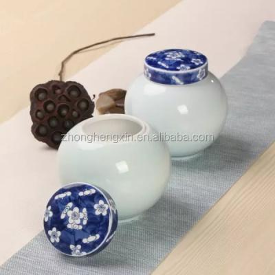 China American Style Urn Type Ceramic Cremaiton Funeral Urns For Pet Ashes for sale