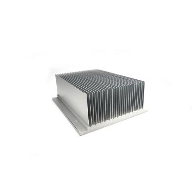 China Custom Aluminum LED Radiator Water Cooling Die Casting Radiator With Bent Bonded Fin for sale