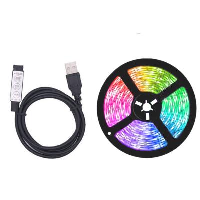 China Residential DC5V 5050 60leds/m RGB LED Colorful Light Strip With Customized Length for sale