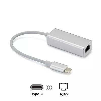 China USB Type C 100Mbps RJ45 Ethernet Network Card Adapter for Macbook pro and for Huawei Matebook and other type c c to RJ45 port type for sale