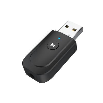 China Usb aux. Mini Wireless BT Receiver Adapter 5.0 Transmitter Stereo Blue Aux Audio Dongle. of tooth 3.5 mm for laptop TV PC SY318 for sale