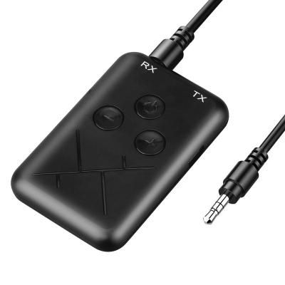 China Upgraded AUX Music RCA 3.5mm Jack USB Receiver BT5.0 Transmitter Wireless Adapter. Protective Case Audio For Car PC TV Headphones RX-TX-10 for sale