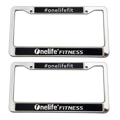 China No Motorcycle Fashion Stainless Steel License Plate Customized Frame Cover For US Market Luxury Custom OEM for sale