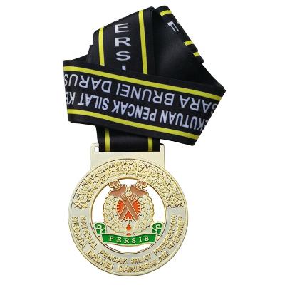 China Worldwide Factory Supply Lightweight Round Custom Metal Sport Medals With Ribbon for sale