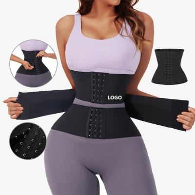 China Adjustable Abdomen Viable Check Customs Services Corset Waist Trainer Private Label Waist Shaper for sale