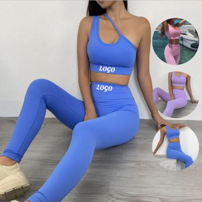 China Antibacterial Seamless Activewear Set Women Seamless Fitness Sets 2 Piece Set Tracksuit Yoga Fitness Women for sale