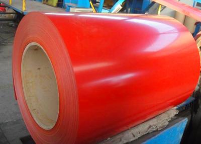 China CQ Prepainted Galvalume Steel Coil 0.13mm - 1.2mm Ral3001 Red Ral9002 White for sale