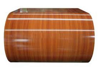 China PE Wood Grain PPGL Coil SGLC440 JIS G3322 Thickness 0.13 -1.1mm RAL Code for sale