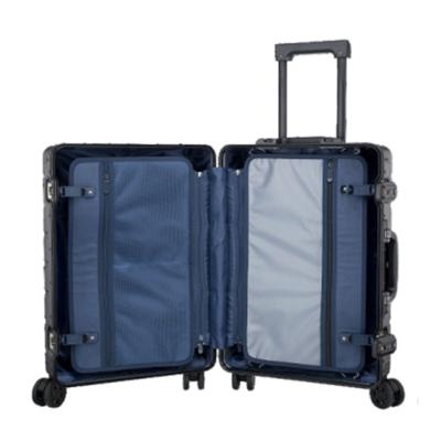 China Wholesale Fashionable Stitched Beauty Designer Large Trolley Rolling Wheels Aluminum-Magnesium Alloy Hard Personalized Luggage Case for sale