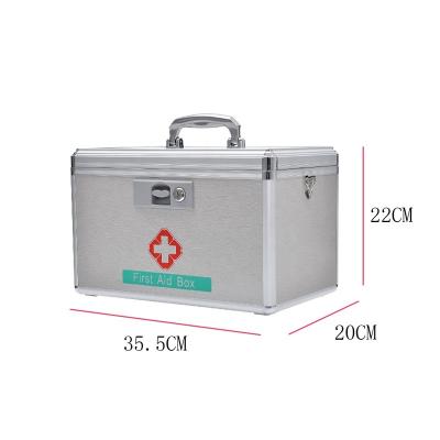 China Custom Travel Kit Storage Box Portable First Empty Medical Aid Hard Aluminum Dustproof Shockproof Waterproof Ordinary Carry Case for sale