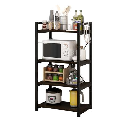 China 60*38*120cm Household MDF Kitchen Hardware Shelves Storage Shelf Multifunctional Stored Four Layers for sale