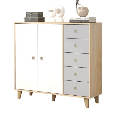 China Multifunctional Nordic Living Room Furniture Solid Wood Chest Of Drawers Simple Modern Combination Of Drawers Storage Furniture Dining Cabinet for sale