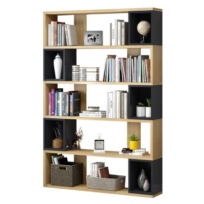 China Multi-layer simple type bedroom shelf student storage cabinet household living room storage cabinet bookcase floor multi-layer for sale