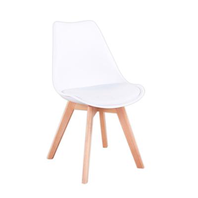 China Comfortable Modern Simple Comfortable Creative Children Study Computer Social Seat Chair Thickened Soft Cushion Plastic Dining Chair for sale