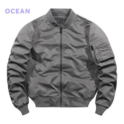 China Tik Tok High Quality Big Windproof QUICK DRY Bomber Jacket Zipper Winter Full Padded Coated Mens Jackets Outwear for sale