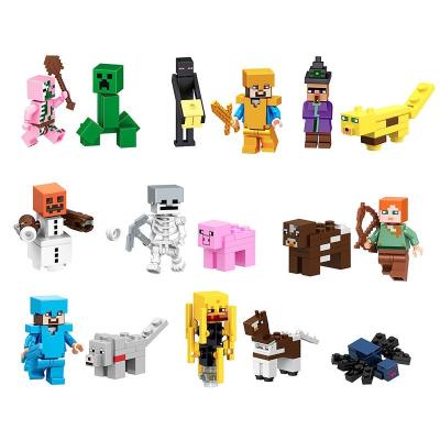 China Toy My World Skeleton Chick Rock Monster Zombie Minecrafted Building Block Plastic Brick Toys For Kids Christmas Gifts for sale