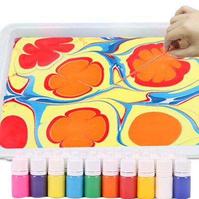 China Educational Playing Children's Hydrographic Painting Set Toys Art Pigment Tools Materials Children's Enlightenment Painting Toys for sale