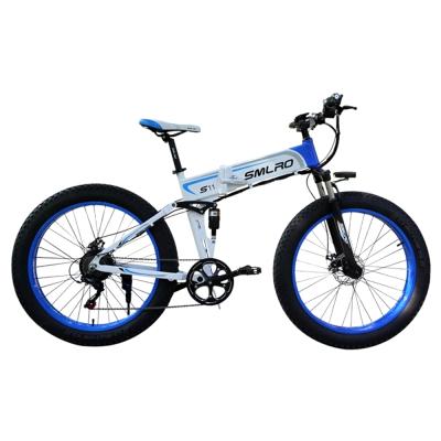 China Aluminum alloy factory direct sales high quality folding bike 48v 10AH electric mountain bike frameset with lightweight aluminum alloy bicycle for sale