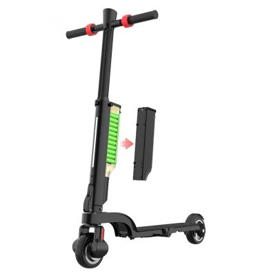 China OEM electric scooter for adults battery self quickly locking tire size 5.5inch speed 25km/h electric scooter for adults B009X6 for sale